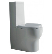 Унитаз напольный Kerasan K 09 361701 белый, овальный, антивсплеск, 35x60 см