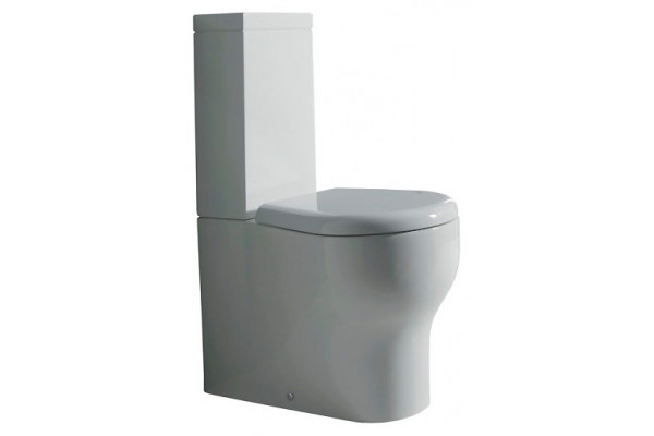 Унитаз напольный Kerasan K 09 361701 белый, овальный, антивсплеск, 35x60 см