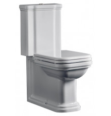 Унитаз напольный Kerasan Waldorf 411701 белый, прямоугольный, антивсплеск, 37x68 см