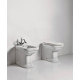 Унитаз приставной Kerasan Waldorf 411801 белый, прямоугольный, 37x55 см