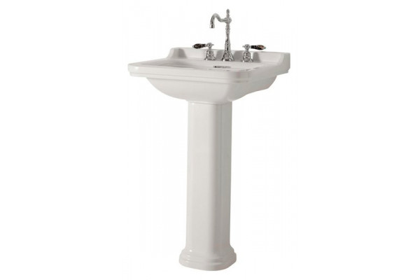 Раковина Kerasan Waldorf 4140 цвет белый, прямоугольная, с переливом