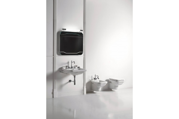 Раковина Kerasan Waldorf 4140 цвет белый, прямоугольная, с переливом