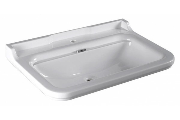 Раковина Kerasan Waldorf 4141 цвет белый, прямоугольная, с переливом