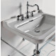 Раковина Kerasan Waldorf 4141 цвет белый, прямоугольная, с переливом