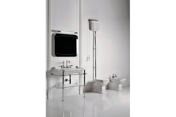 Раковина Kerasan Waldorf 4141 цвет белый, прямоугольная, с переливом