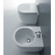 Биде напольное Kerasan Flo 312101 укороченное цвет белый, овальное, 36x48 см