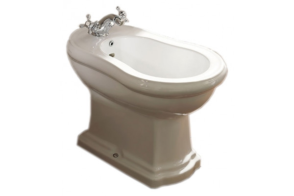 Биде напольное Kerasan Retro 102001 цвет белый, овальное, 39x60 см