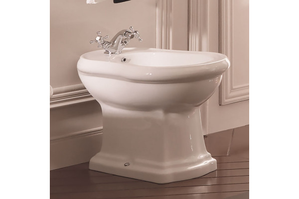 Биде напольное Kerasan Retro 102001 цвет белый, овальное, 39x60 см