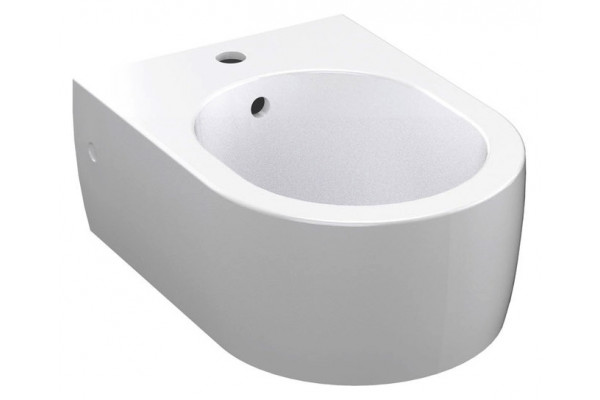Биде подвесное Kerasan Flo 312501 цвет белый, овальное, 36x50 см