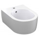 Биде подвесное Kerasan Flo 312501 цвет белый, овальное, 36x50 см