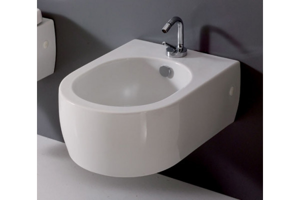 Биде подвесное Kerasan Flo 312501 цвет белый, овальное, 36x50 см