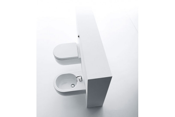 Биде подвесное Kerasan Flo 312501 цвет белый, овальное, 36x50 см
