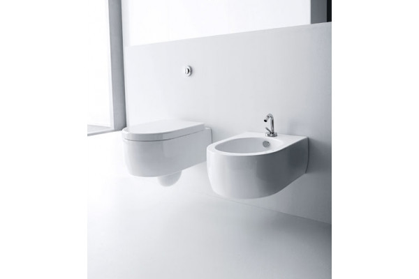 Биде подвесное Kerasan Flo 312501 цвет белый, овальное, 36x50 см