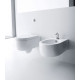 Биде подвесное Kerasan Flo 312501 цвет белый, овальное, 36x50 см