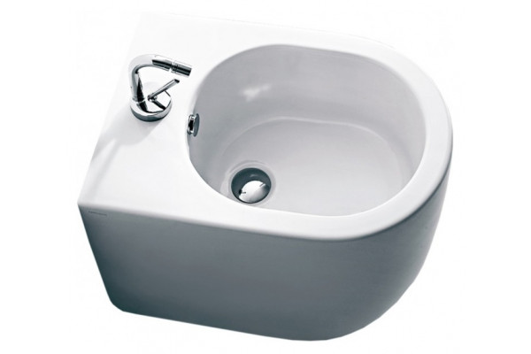 Биде напольное Kerasan Flo 312001 цвет белый, овальное, 36x52 см