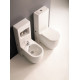 Биде напольное Kerasan Flo 312001 цвет белый, овальное, 36x52 см