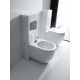 Биде напольное Kerasan Flo 312001 цвет белый, овальное, 36x52 см
