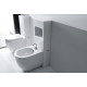 Биде напольное Kerasan Flo 312001 цвет белый, овальное, 36x52 см