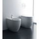 Биде напольное Kerasan Flo 312001 цвет белый, овальное, 36x52 см