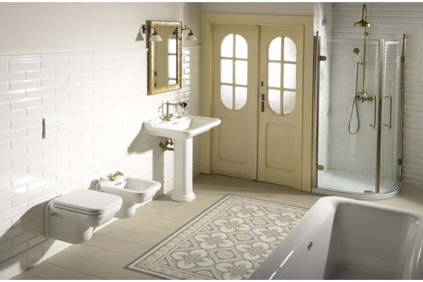 Биде подвесное Kerasan Waldorf 4125 цвет белый, прямоугольное, 37x55 см