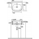 Раковина Kerasan Flo 314101*1 цвет белый