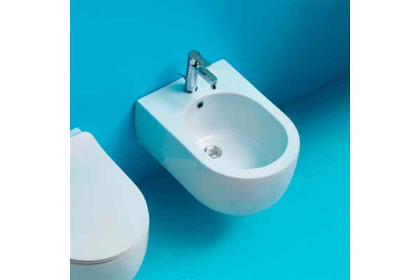 Биде подвесное Kerasan Flo 312501*1 цвет белый, овальное