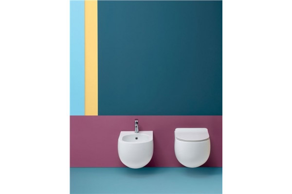 Биде подвесное Kerasan Flo 312301 цвет белый, овальное