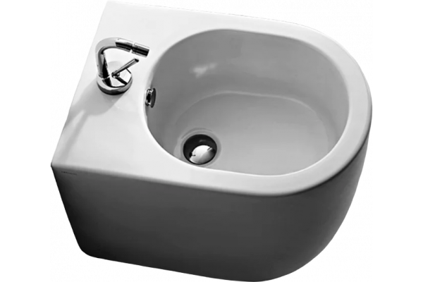 Биде напольное Kerasan Flo 312001*1 цвет белый, овальное