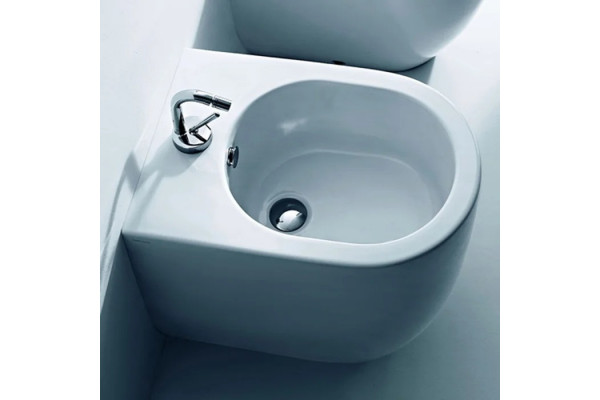 Биде напольное Kerasan Flo 312001*1 цвет белый, овальное