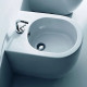 Биде напольное Kerasan Flo 312001*1 цвет белый, овальное
