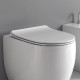 Kerasan Flo сиденье SLIM белоекрепление хром (микролифт) 319101