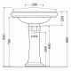 Раковина Kerasan Retro 104701D 73 см цвет белый, полукруглая