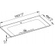 Мебельная раковина Keuco Plan 32970 100 см прямоугольная, цвет белый