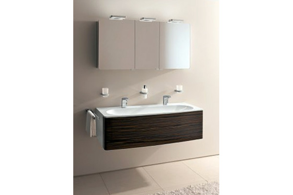 Мебельная раковина Keuco Elegance New 130 см цвет белый, на тумбу