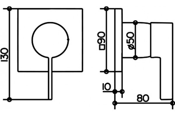 Переключатель потоков Keuco IXMO 59551 019502 однорычажный, хром