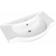 Мебельная раковина Kirovit Классик 800 цвет белый, на тумбу, полукруглая