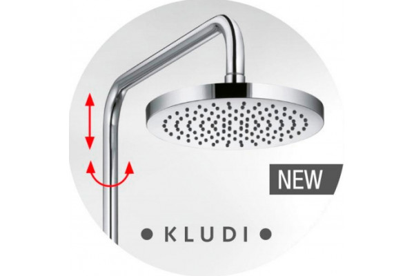 Душевая стойка Kludi Zenta dual shower system  хром, штанга 114.5 см