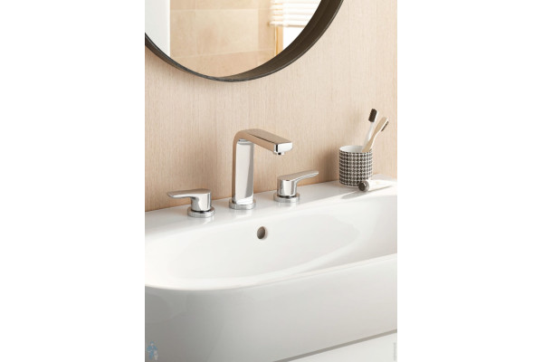 Смеситель Kludi Pure&Solid 343940575 для раковины двухвентильный, хром