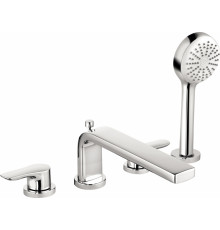 Смеситель Kludi Pure&Solid 344230575 на борт ванны двухвентильный, хром