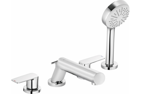 Смеситель Kludi Pure&Style 404250575 на борт ванны двухвентильный, хром