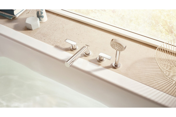 Смеситель Kludi Pure&Style 404250575 на борт ванны двухвентильный, хром