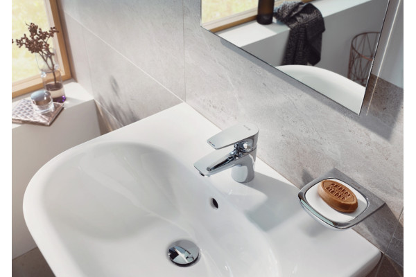 Смеситель Kludi Pure&Solid 342920575 для раковины однорычажный, хром