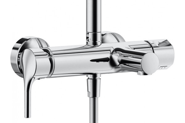 Душевая стойка Kludi Logo dual shower system 6808305-00 хром, штанга 159.5 см
