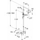 Душевая стойка Kludi Logo dual shower system 6808305-00 хром, штанга 159.5 см
