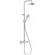 Душевая стойка Kludi Logo dual shower system 6808505-00 хром, штанга 129.5 см