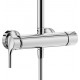 Душевая стойка Kludi Logo dual shower system 6808505-00 хром, штанга 129.5 см