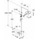Душевая стойка Kludi Logo dual shower system 6808505-00 хром, штанга 129.5 см