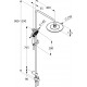 Душевая стойка Kludi Freshline dual shower system 6709005-00 хром, штанга 129 см