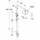 Душевая стойка Kludi Logo dual shower system 6809305-00 хром, штанга 134 см