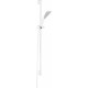 Душевой гарнитур Kludi Fizz 1S 6764091-00 цвет белый, штанга 91.5 см